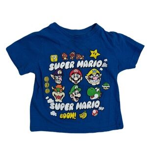 Kids Super Mario Graphic Tee - Blue